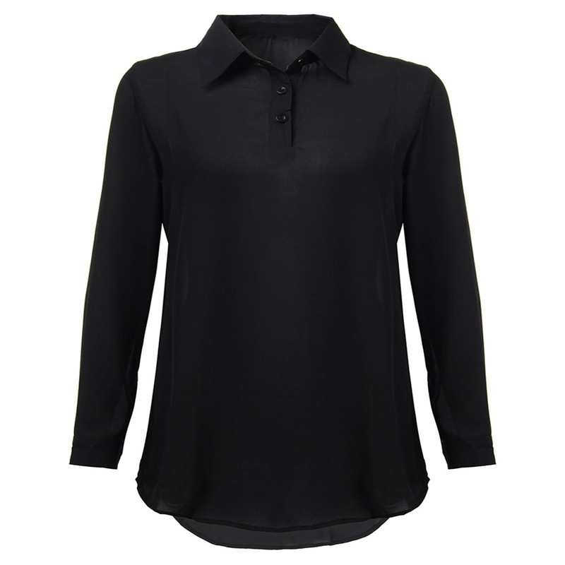 Zanzea Blusas Femininas 2018 Sexy Women See Through Chiffon Shirts Long Sleeve Pocket Casual Blouse Tops Plus Size XS-6XL aeProduct.getSubject()
