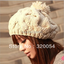 Free shipping,1pcs,2015 new Korean version of the pumpkin hat hand-knitted hats autumn and winter Wool cap,Warm hat,Multicolor