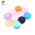 10Pcs 3g Portable Cosmetic Empty Jar Pot Eyeshadow Makeup Face Cream container Round Refillable Bottles Mixed