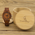 2017 New Design Luxury BOBO BIRD Brand Men Watches Wooden Band Quartz Wood Watch Wrist Watch