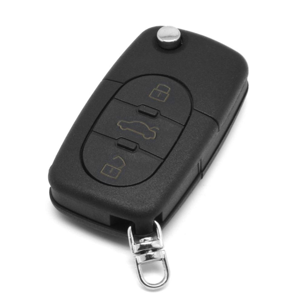 3 пуговица перевёрнутый раскладной дистанционного ключ без ключа режиссерский брелок раковина для Audi A3 A8