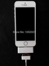 1pcs 8 Pin To 30 Pin Dock 3.5mm Audio Charger Adapter Converter For Apple iPhone 5 5S C IPOD Touch 5th to iphone 4 30 pin dock