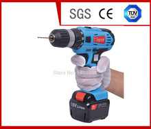 Free Shipping 18V Cordless Drill super power tools electric drill pistol drill electric screwdriver