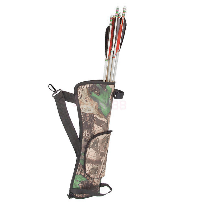 hunting quiver with storage pouch