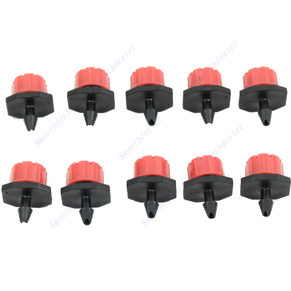 E74 Free Shipping 20pcs Garden Irrigation Misting Micro Flow Dripper Drip Head 1/4” Hose