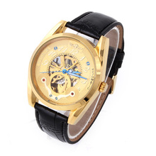 El envío libre 2015 nuevo ganador originales Masculino Relogios oro Hub hombres reloj mecánico L roles_ relojes para hombres hodinky saat