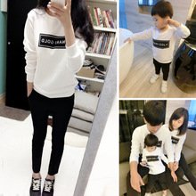 family matching outfits spring casual cotton Fleece Family Look Mother Daughter Clothes Father Mother Son Set Valentine’s gift