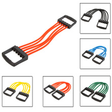 2015 new Indoor sports Supply Portable Chest Expander Puller Exercise Fitness Cable Latex Resistance Bands pull