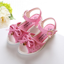kids sandals Children’s fashion sandals summer hollow out bowknot princess sandals cuhk children’s shoes girls kids shoes A160