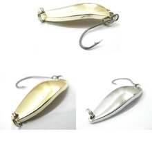 15g Silver Fishing Lure Spoon Mustad Hooks High Quality Surface Plating Good for Freshwater Saltwater Fishing SP255X30115g
