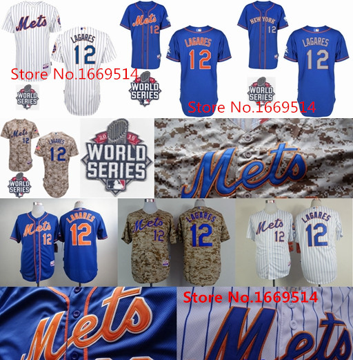 Hot Sale! New York Mets Jersey #12 Juan Lagares Jersey Blue Camo Baseball Jersey,Sport Shirt ...