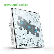 Orvibo Wifi Smart Home Automation Light Switch t020 s3 Loop3 Art Puzzle Design Remote Control Smart Wall Switch For Ios Android