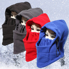 Thermal Fleece Balaclava Hat Hood Cycling Ski Windproof Dustproof Face Mask Caps Neck Warmer Winter Motorcycle Bike Helmet Women