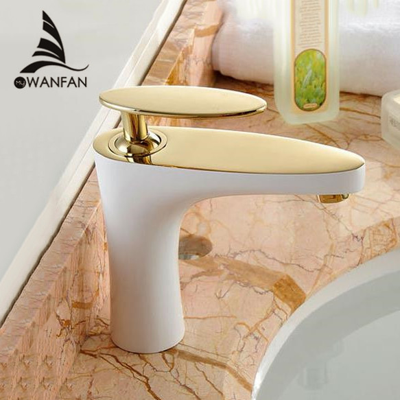 gold basin faucet bathroom single handle tap brand new washbasin hot and cold mixer free shipping YLS822-11AE