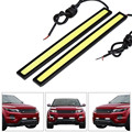 2pcs 17CM 12v led drl cob Ultra thin waterproof fog lights parking DRL led daytime running