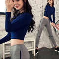 Fall Women Yoga 2 Pieces Sets Breathable Fitness Sports Full Sleeve Suit Running Workout Clothes Tops