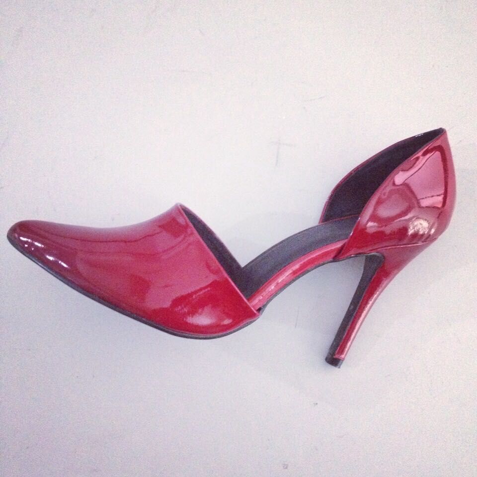 wine colored heels