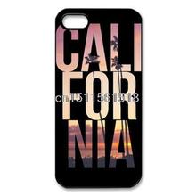 For Iphone 4 4S 5 5S 5C 6 4.7 Brand New Cool Style Custom California Printed Hard Plastic Mobile Protector Case Cover