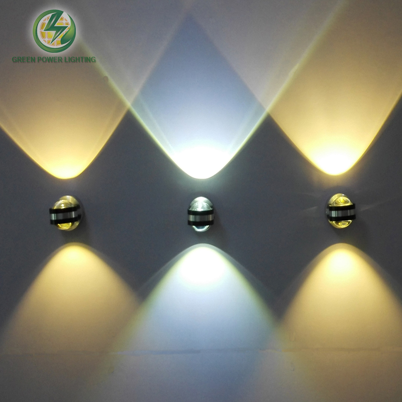Indoor decorative wall mounted led wall light,led corner light,led path light apply for dining room,TV wall, path way 6W