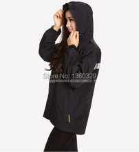 Fashion burberry_ men Women Hooded Raincoat Lightweight Breathable Outdoor Rain Jacket Dark Blue Motorcycle Rainwear Waterproof
