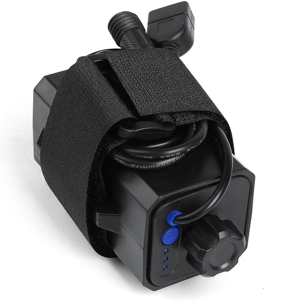 ABS 4x18650 bicycle light waterproof battery case powered by four