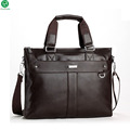 Vintage Men Handbag Pu Leather High Quality Shoulder Bag Metal