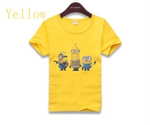 2016 New Baby Boys Girls Cartoon Design despicable me 2 minion Children T-Shirts Children’s Clothes Kids Shirts Tees Tops