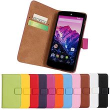 Luxury New Fashion Cover for LG google Nexus 5 E980 Genuine Leather Flip Case Stand Cover Mobile Phone Bag wallet Case 11 color