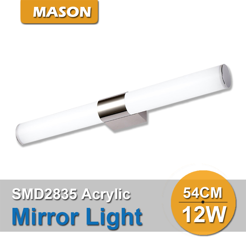 Neue design moderne 12 watt 54 cm led innenwandleuchte lampe banheiro deco badezimmerspiegel licht wandleuchte