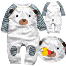 2015 new long sleeve baby rompers top quality jumpsuit newborn baby clothing for 3 12M bebe