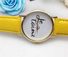 1 unids venta caliente de moda Simple correa de cuero casual reloj analógico hombres mujeres pulsera de cuarzo relogio masculino para el estudiante 214