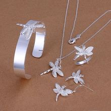 S276 925 Scorching Promoting silver jewellery set, vogue jewellery set Inlaid Dragonfly Drop S276 /aohajfoa azzajrga