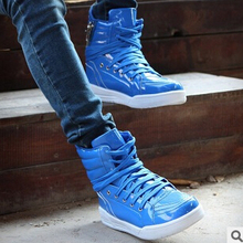 2015 autumn winter Men Boots Korean skateboard fashion high help men s causal shoes flats men