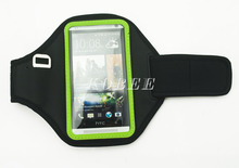 Soft Gym Jogging Cover Case for HTC ONE M7 Phone,Mount Sport Arm Band Cse with key holder for HTC ONE M7 50pcs Free Shipping