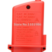 Wholesale UNI T UT18C Multi function Voltage Meter Continuity Tester LED Indication Date Hold RCD Test