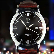 Superior New Man Leather Band Calendar Date Analog Quartz Waterproof Wrist Watch July4