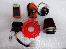 139 QMB 152 qmi 157 QMJ high-performance COOL FAN + 4 big appliances + spark plug + 38 mm FILTER ELEMENT GY6 50, 125, 150 cc