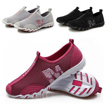 Summer Lady Sport Walking Fashion Wemon Casual Shoes,Super Soft High Quality Breathable Beach Air Mesh Shoes TF211