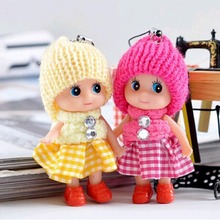 8cm Baby toys Baby dolls Interactive soft pendant Toys for girls Creative small gifts mini toy + Free Shipping