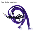 Brand New Fashion Earphone Stereo Metal Shoelace Earphones 3 5mm Earbuds For iPhone Samsung Huawei MP3