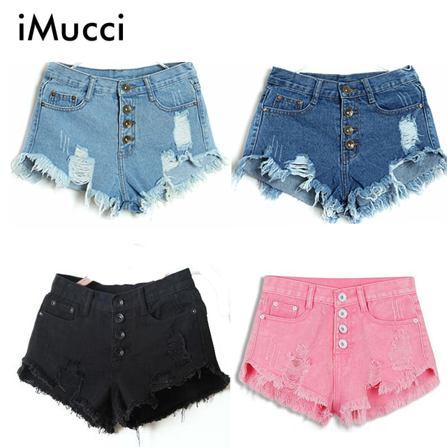 shorts rasgados mujer