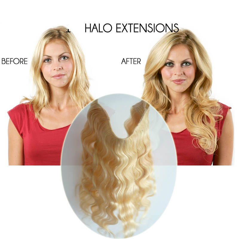 natural wave halo hair extensions flip in hair extensions