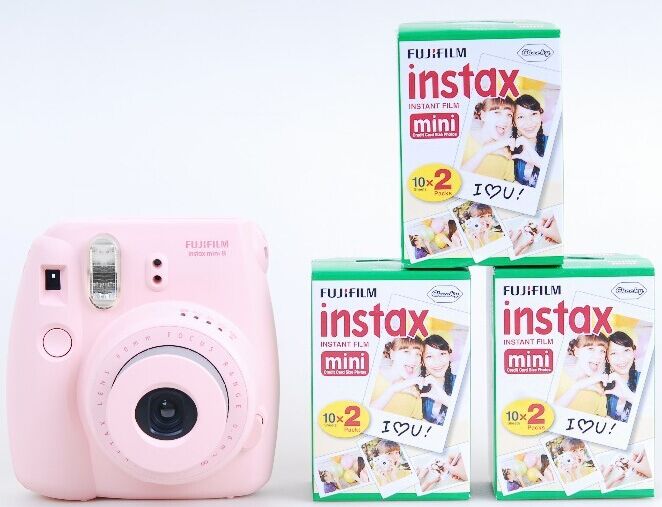 Fujifilm Instax Mini 8 Pink White Yellow Blue Black Instant ...