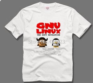 それシリーズ半袖gnu linux記号のjiaomaペンギンtux 100%カジュアルコットンtシャツ