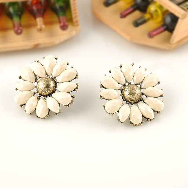 Elegant Flower Bohemian Stud Earring Fashion Jewelry Brand Brinco Big Stud Earrings For Women Brincos Free Shipping