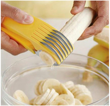 New Banana Slicer Chopper Fruit Cutter Cucumber Vegetable Peeler Salad Home Tool TY561 cooking tools kitchen accessories cozinha