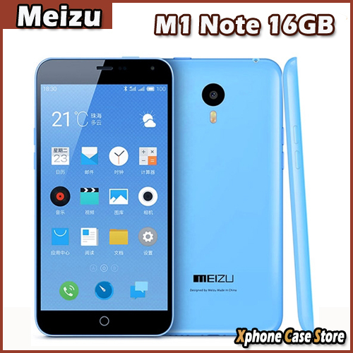 Original Meizu M1 Note 16GBROM 2GBRAM 5 5 4G Flyme 4 1 SmartPhone MTK6752 Octa Core