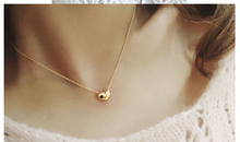 NK423 Colar Exo Bijoux Collier Vintage Maxi Gold Plated Heart Pendants Necklaces For Women Wedding Jewelry