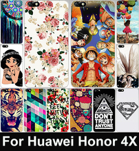 Hot Cartoon Painted Mobile Phone Case Huawei Honor 4X Protective Case Hard Back Cover Capa Funda For Huawei Honor 4X Phone Cases