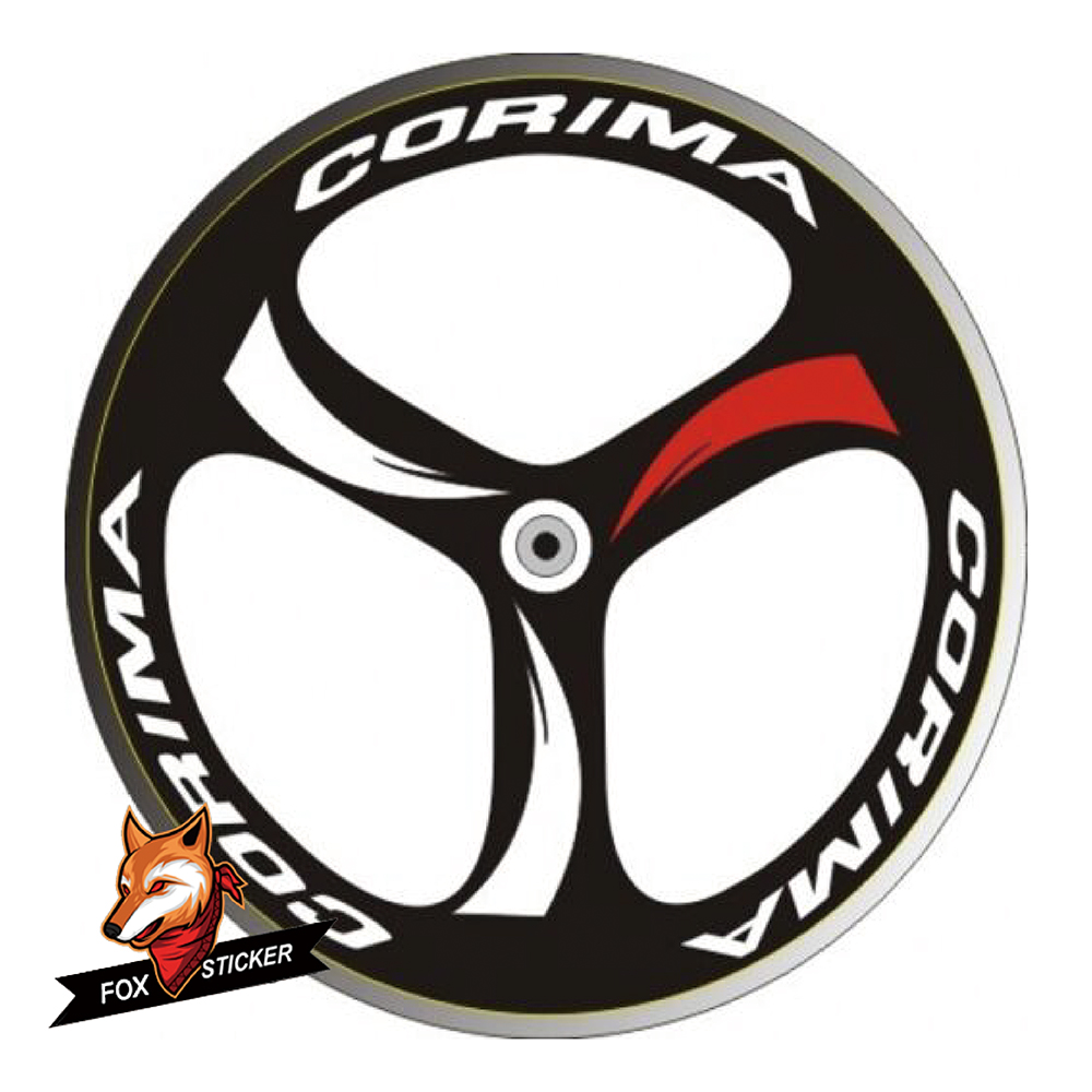 3G Trispoke style bike bicycle wheel decals stickers adesivi tri spoke 